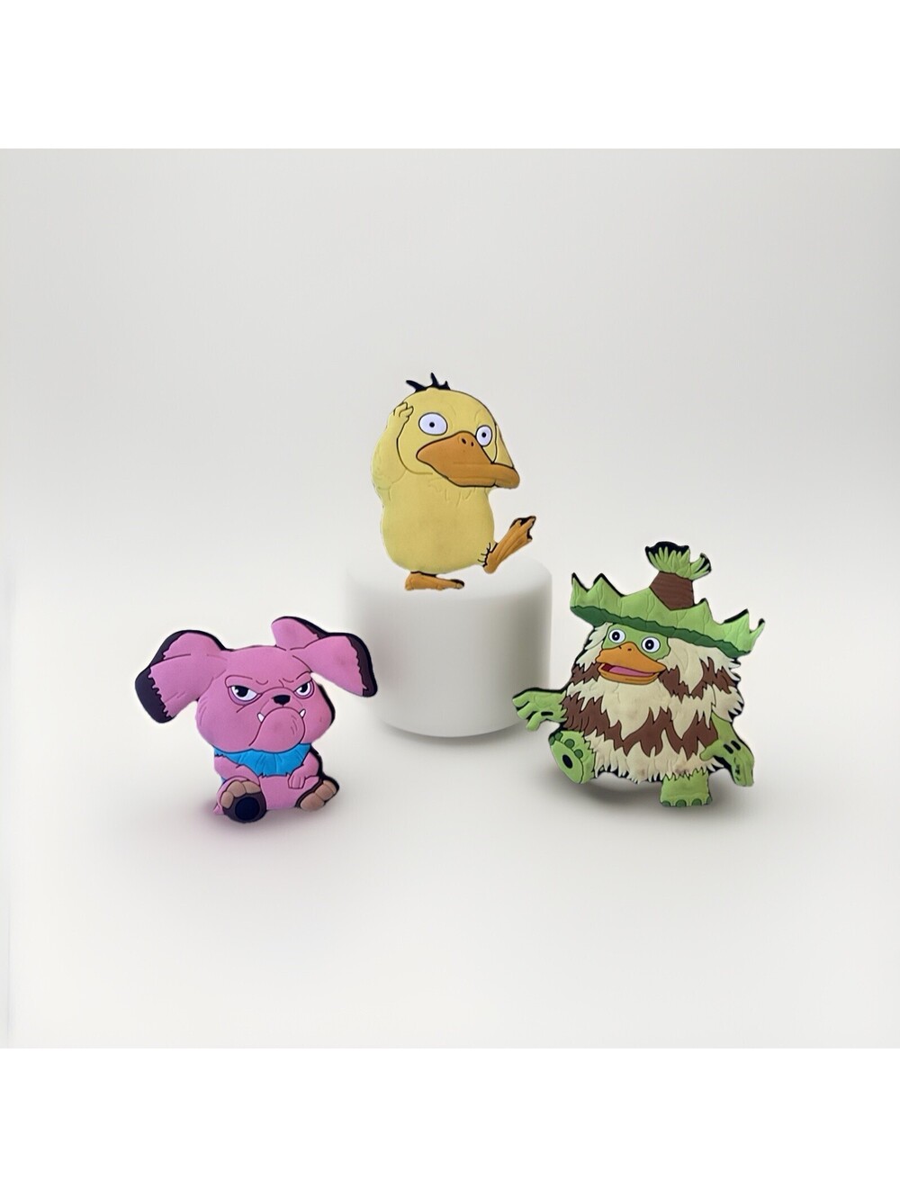 Pokemon Movie Promo Set of 3 Slurpee Drinking Straw Charms Psyduck